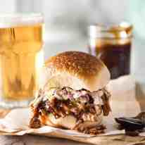 Slow Cooker BBQ Pulled Pork Sandwich - Perfectly seasoned, tender pulled pork tossed in a homemade BBQ sauce, piled onto bread with coleslaw. Slow cooker, pressure cooker or oven. recipetineats.com