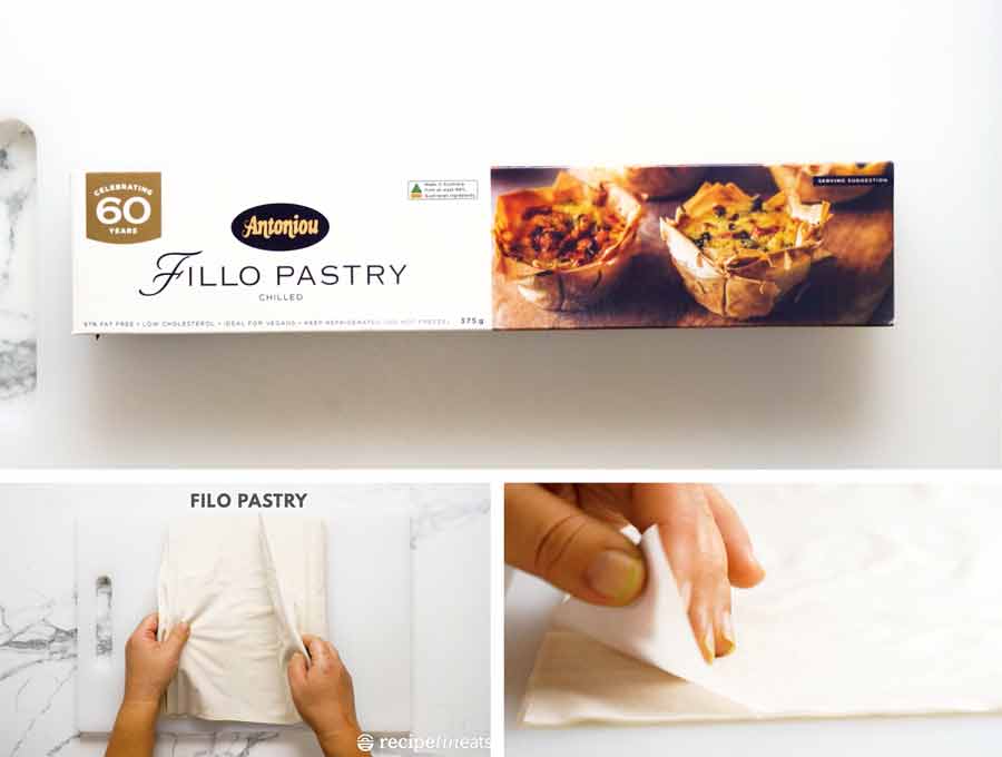 Filo pastry - also known as Phyllo pastry - for Spanakopita