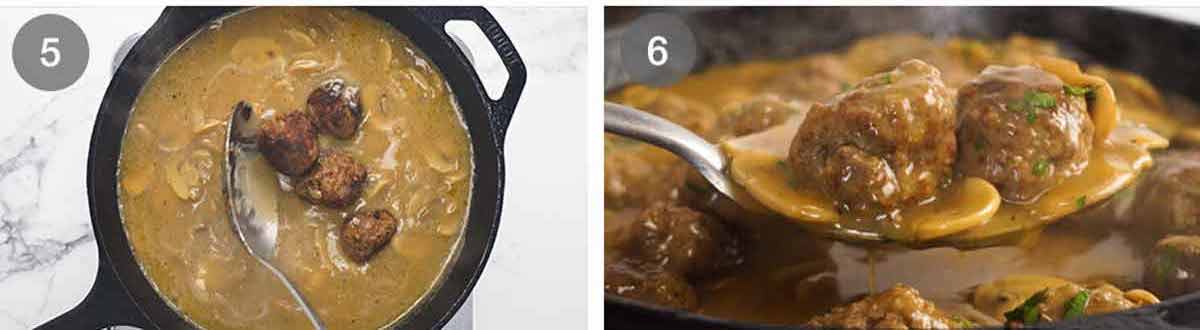 How to make Salisbury steak meatballs