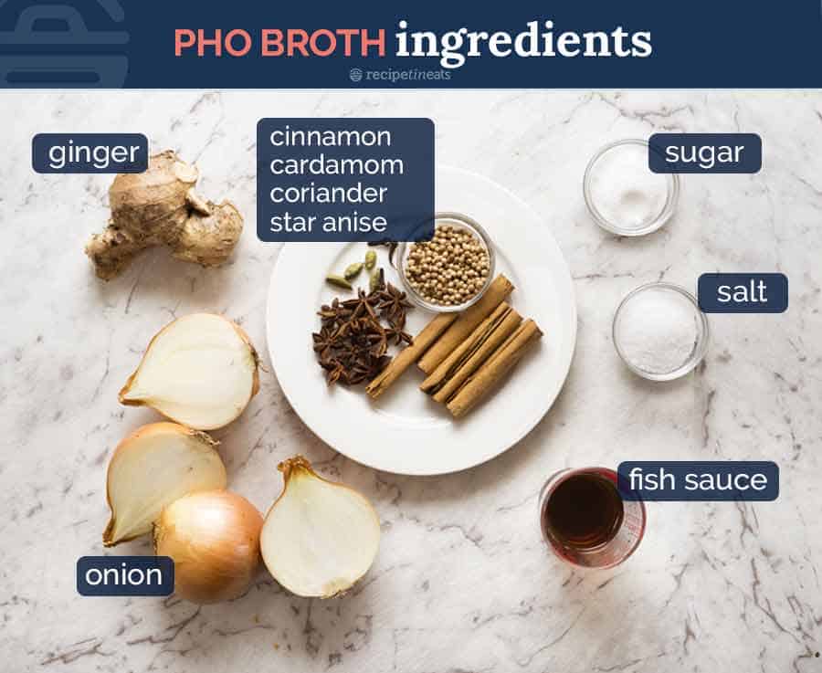 Pho ingredients